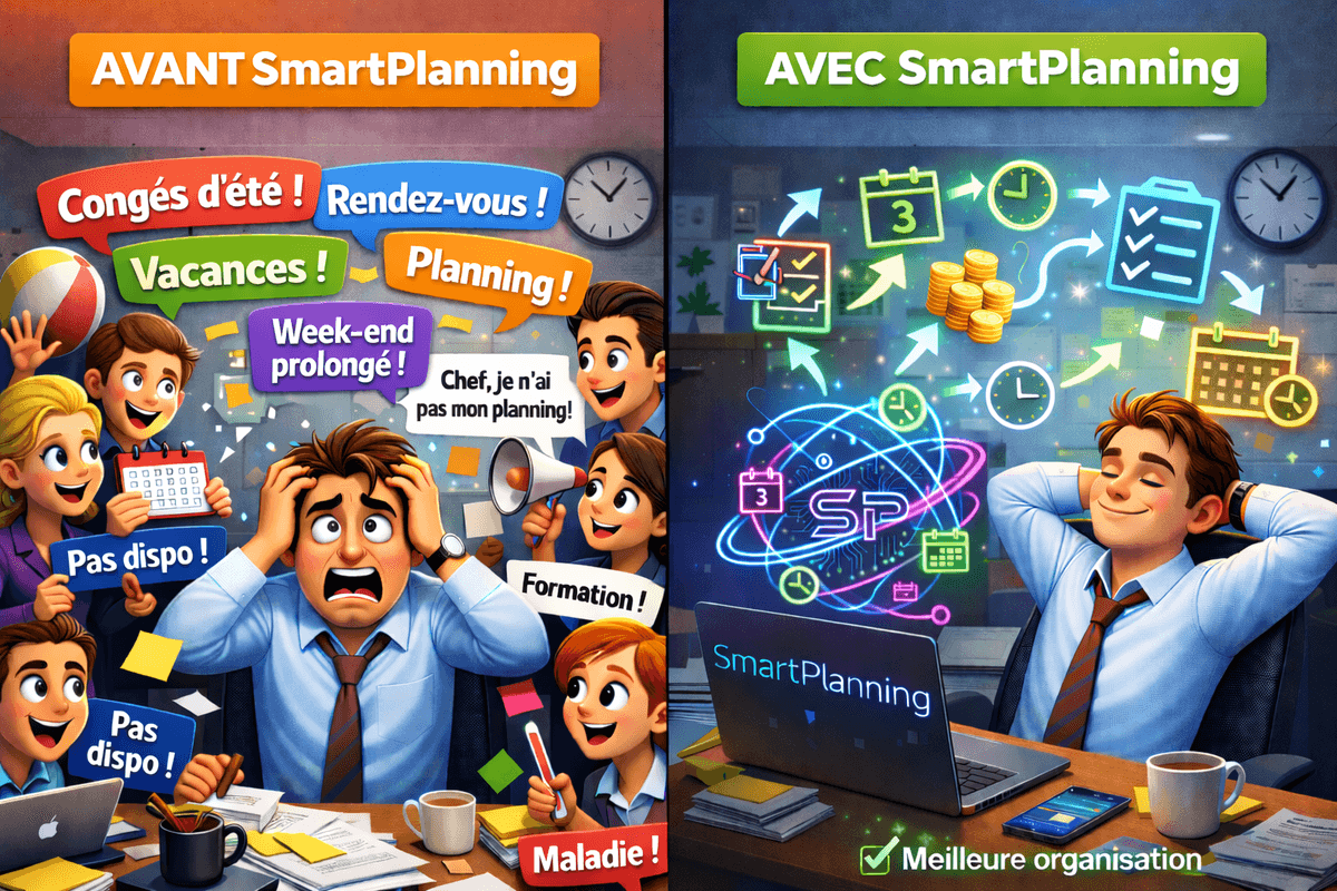 Avant et après SmartPlanning - Comparaison visuelle